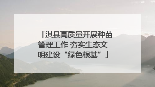 淇县高质量开展种苗管理工作 夯实生态文明建设“绿色根基”