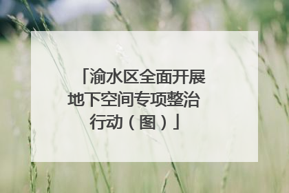 渝水区全面开展地下空间专项整治行动（图）