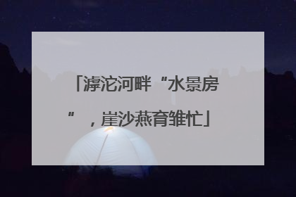 滹沱河畔“水景房”，崖沙燕育雏忙