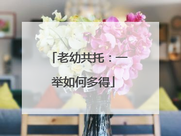 老幼共托：一举如何多得