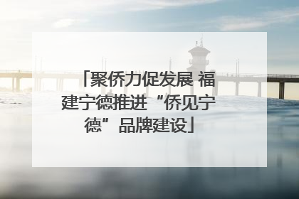 聚侨力促发展 福建宁德推进“侨见宁德”品牌建设