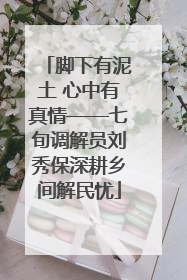脚下有泥土 心中有真情——七旬调解员刘秀保深耕乡间解民忧