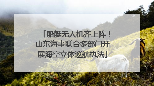 船艇无人机齐上阵！山东海事联合多部门开展海空立体巡航执法