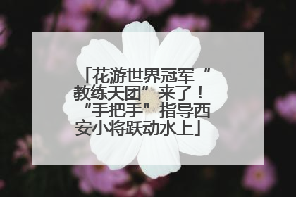 花游世界冠军“教练天团”来了！“手把手”指导西安小将跃动水上