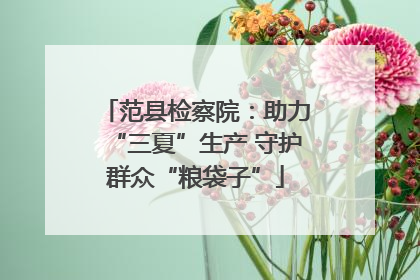 范县检察院：助力“三夏”生产 守护群众“粮袋子”