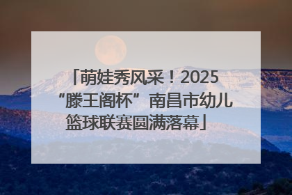 萌娃秀风采！2025“滕王阁杯”南昌市幼儿篮球联赛圆满落幕