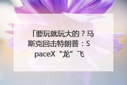 要玩就玩大的？马斯克回击特朗普：SpaceX“龙”飞船将立即退役！