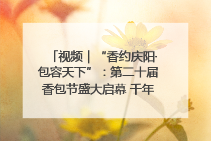 视频｜“香约庆阳·包容天下”：第二十届香包节盛大启幕 千年非遗香飘世界