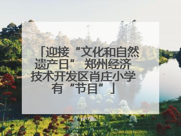 迎接“文化和自然遗产日” 郑州经济技术开发区肖庄小学有“节目”