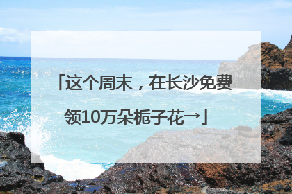 这个周末，在长沙免费领10万朵栀子花→