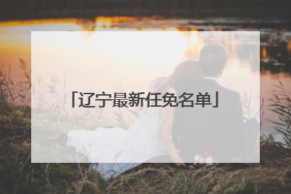 辽宁最新任免名单