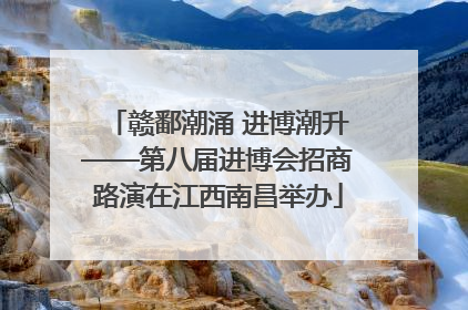 赣鄱潮涌 进博潮升——第八届进博会招商路演在江西南昌举办