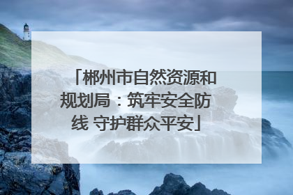 郴州市自然资源和规划局：筑牢安全防线 守护群众平安