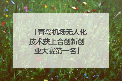 青岛机场无人化技术获上合创新创业大赛第一名