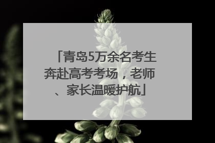 青岛5万余名考生奔赴高考考场，老师、家长温暖护航