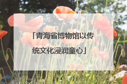 青海省博物馆以传统文化浸润童心