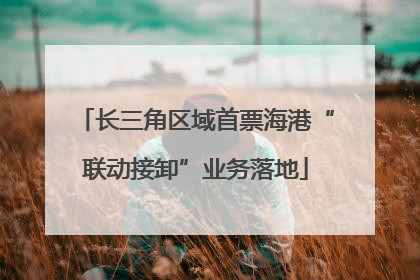 长三角区域首票海港“联动接卸”业务落地