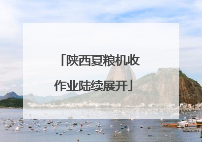 陕西夏粮机收作业陆续展开