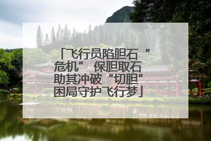 飞行员陷胆石“危机” 保胆取石助其冲破“切胆”困局守护飞行梦
