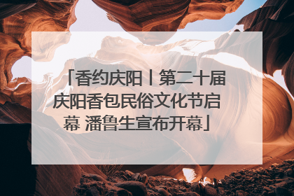 香约庆阳丨第二十届庆阳香包民俗文化节启幕 潘鲁生宣布开幕