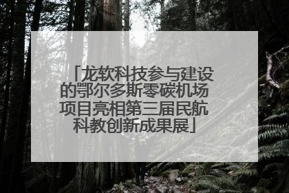 龙软科技参与建设的鄂尔多斯零碳机场项目亮相第三届民航科教创新成果展