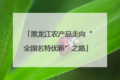 黑龙江农产品走向“全国名特优新”之路