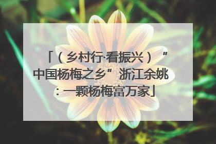 （乡村行·看振兴）“中国杨梅之乡”浙江余姚：一颗杨梅富万家