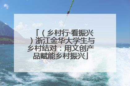 （乡村行·看振兴）浙江金华大学生与乡村结对：用文创产品赋能乡村振兴