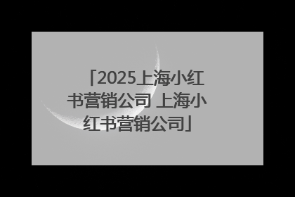 2025上海小红书营销公司 上海小红书营销公司