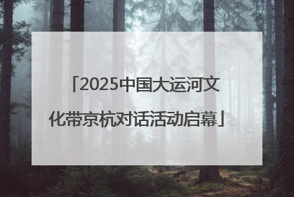 2025中国大运河文化带京杭对话活动启幕