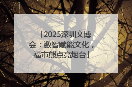 2025深圳文博会：数智赋能文化，福市熊点亮烟台