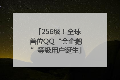 256级！全球首位QQ“金企鹅”等级用户诞生