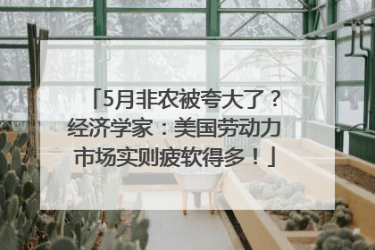5月非农被夸大了？经济学家：美国劳动力市场实则疲软得多！