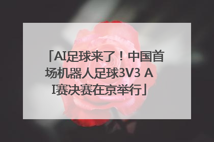 AI足球来了！中国首场机器人足球3V3 AI赛决赛在京举行